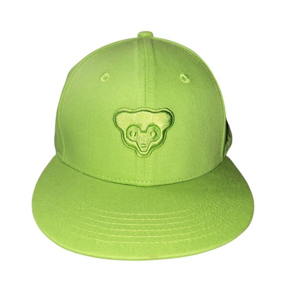 Chicago Cubs Melonwear Hat One Size Snapback Lime Green 1977 Logo Budweiser SGA - Picture 1 of 7